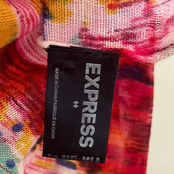 Express Colorful Patterned Scarf - Picture 2 of 2